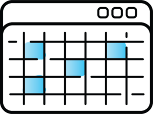 Calendar icon.