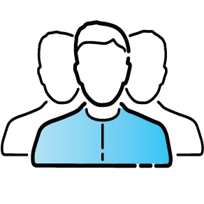 Human resources and staffing icon.