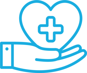 Medical, dental, and vision insurance icon.