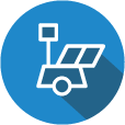 Mobile security trailer icon representing Creative Security's portable surveillance trailer services
